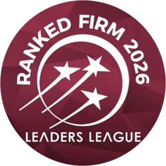 Sello Ranked Firm 2026 de Leaders League otorgado a Lynch Contadores & Abogados